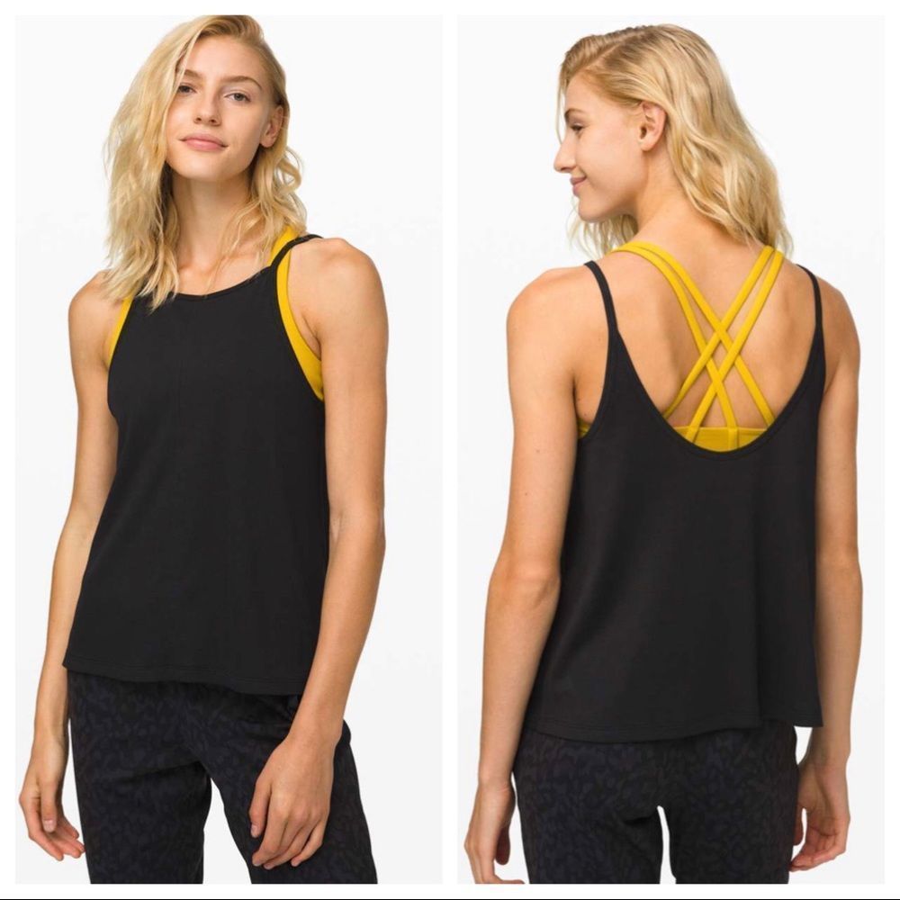 Lululemon Black Back Bend Tank Size Small